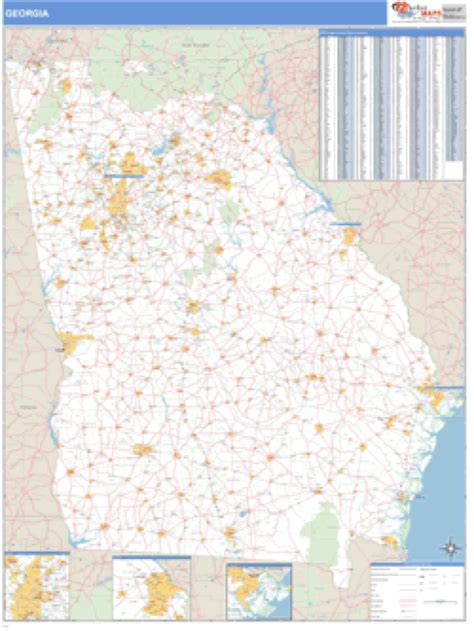 Printable Georgia Zip Code Map