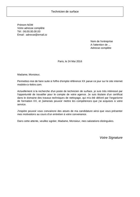 Lettre De Motivation Technicien De Laboratoire Danalyse M Dicale