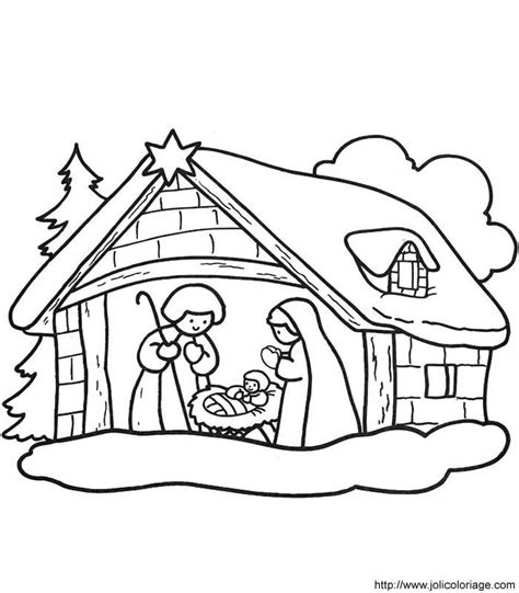 Creche De Noel Coloriage Ã Imprimer Settingloca