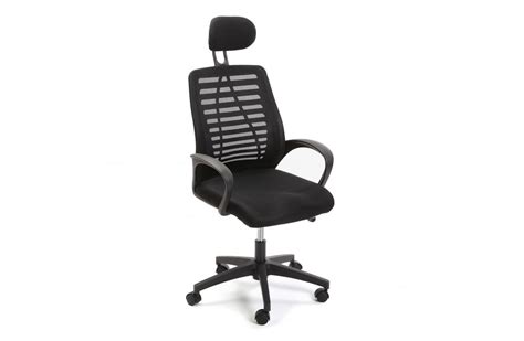 Silla De Oficina Regulable En Altura En Color Negro Modelo Ecoplus