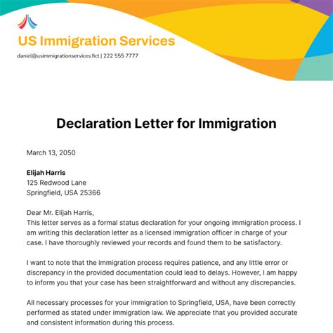 Free Immigration Letter Templates And Examples Edit Online And Download