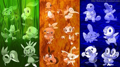 Pokemon All Starters Generation By Efosxd Hd Wallpaper Pxfuel