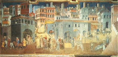 Ambrogio Lorenzetti Good And Bad Government 1338 Sala Dei Nove