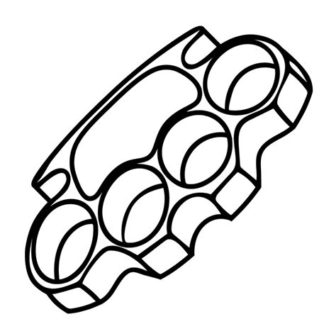 Brass Knuckles Drawing at GetDrawings | Free download