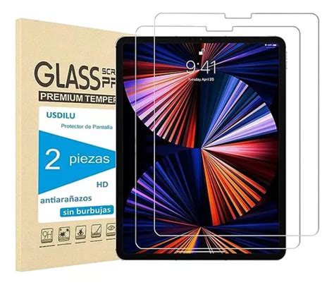 2 Pzas Mica Cristal Templado Para IPad Pro 12 9 2018 A 2022 Meses Sin