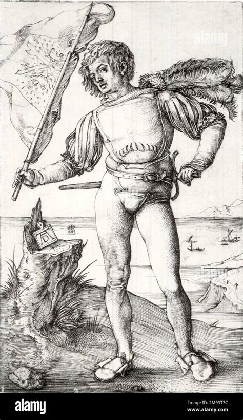 Le Standard Bearer Albrecht D Rer Allemand Le Porteur