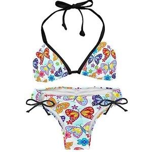 Suojapuku Bikini Da Donna Costume Da Bagno A Due Pezzi Fiore Variopinto