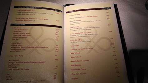 Menu At Veg Treat Regalia Mumbai