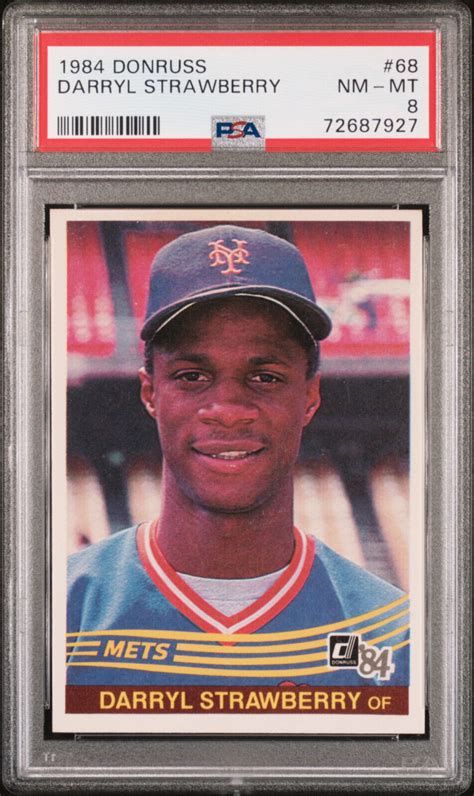 Donruss Darryl Strawberry Rookie Rc Mets Psa Nm Mt New Slab