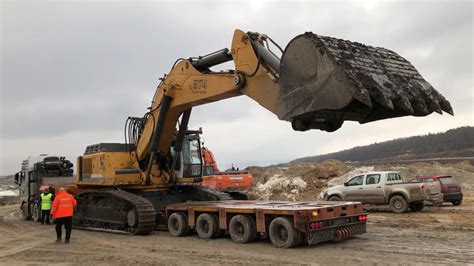 Transporting The Liebherr 974 Excavator Fasoulas Heavy Transports