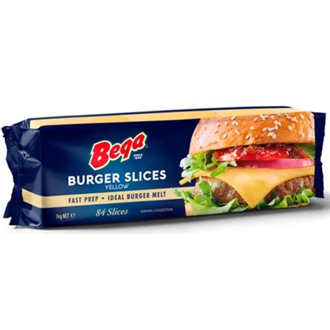 Jual Red Cheddar Cheese Slice Burger Bega 1 Kg Isi 84 Lbr Jakarta