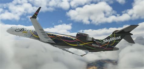 Microsoft Flight Simulator CRJ 900 Skywest 35th Anniversary Livery ...