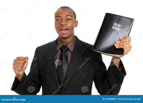 Man Holding A Bible Preaching The Gospel Royalty Free Stock Images - Image: 10468009