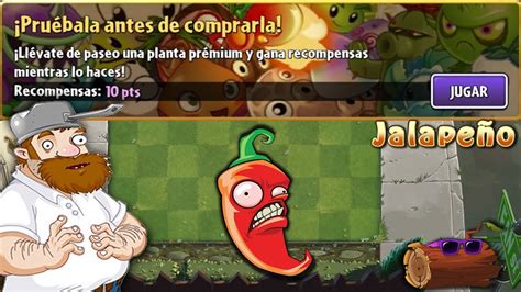 Plants vs Zombies 2 Misión de Planta Prémium Jalapeño Español