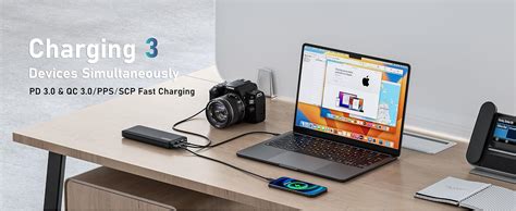 EASYLONGER Power Bank PD 65W Battery Pack Fast Charging Power Pack