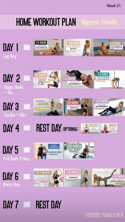 30 Minute Pamela Reif Workout Plan For A Month for Burn Fat fast ...