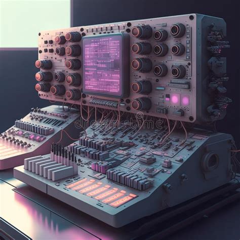 Futuristic Modular Synthesizer Stock Image Image Of Modular Creation