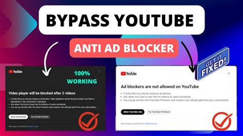 How To Fix And Bypass Youtube Anti Ad Blocker Bypass Youtube Adblock