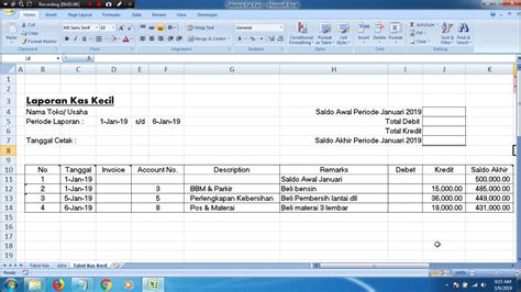 Contoh Pembukuan Usaha Kecil Excel Download Berbagai Contoh