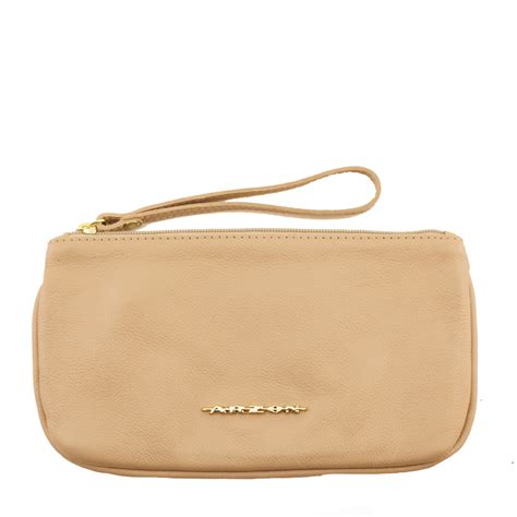 Clutch Pequena De Couro Nude