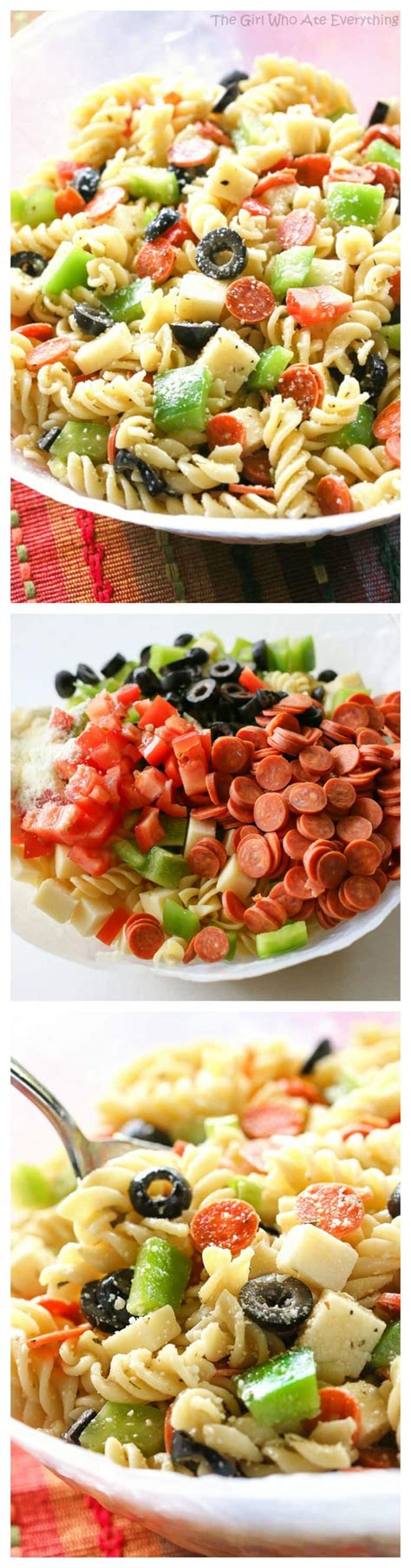 Pizza Pasta Salad Recipe Video The Girl Who Ate Everything