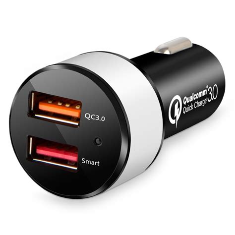 Quick Charge QC 3 0 Technology Qualcomm Certified Car Charger With Dual