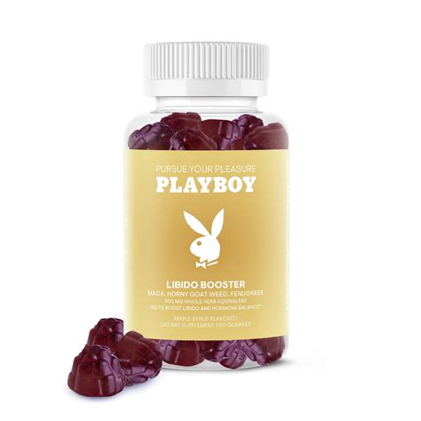 Playboy Libido Gummies Natural Supplement With Maca Horny Goat Weed