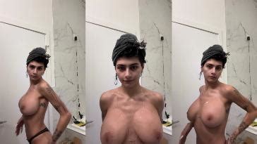 Mia Khalifa Shower Full Topless Tits Onlyfans Livestream Video Dirtyship