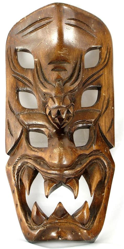 Headhunters Of Philippines Tribal Mask Dragon Demon Ifugao Igorot