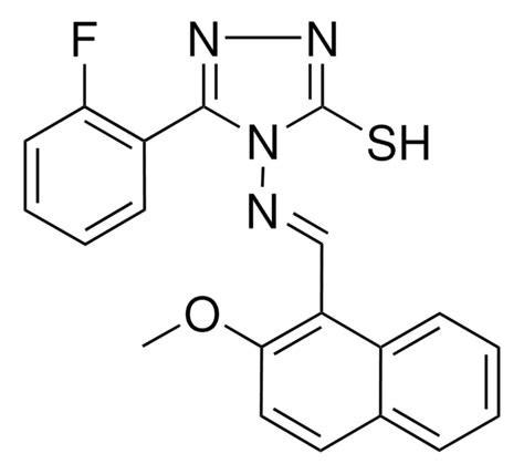 5 2 F PHENYL 4 2 MEO 1 NAPHTHYL METHYLENE AMINO 4H 1 2 4 TRIAZOLE