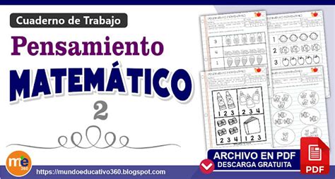 Cuaderno De Trabajo Pensamiento Matem Tico