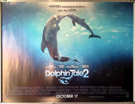 Cinema Poster DOLPHIN TALE 2 2014 Main Quad Morgan Freeman Harry