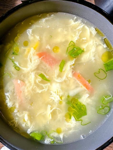 Minute Egg Drop Soup With Surimi Farah J Eats