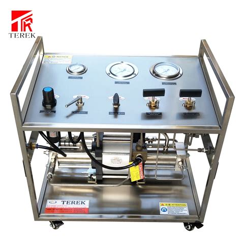 Terek High Pressure Gas Transfer Pump For Oxygen Nitrogen Helium Co2 N2o Cylinder Transferring