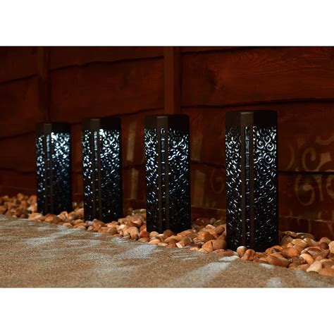 Bali Design Post Light 4pk Solar Lights Bandm