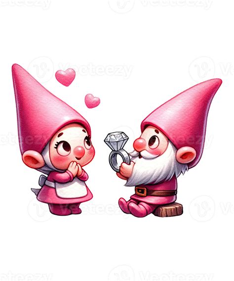 Valentine S Day Gnome Couple 35307767 Png