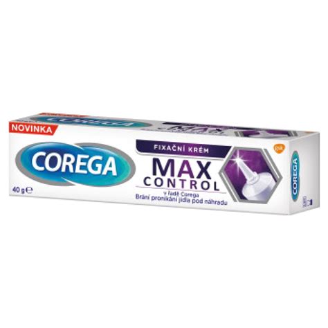 Fixační krém na zubní protézu Corega Max Control levně Kupi cz