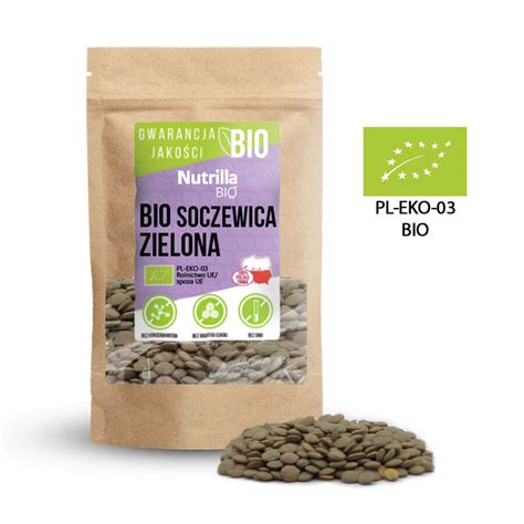 Soczewica Zielona BIO 1kg Ekologiczna Cena Sklep Ekopaka