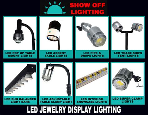 Jewelry display lighting that dazzles | LED Trade Show Lighting