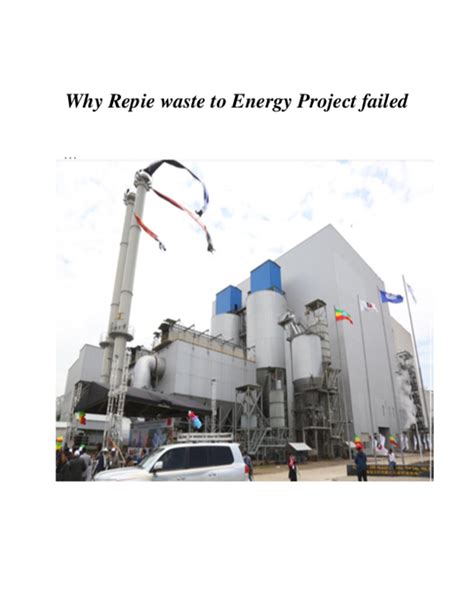 (PDF) Why Reppie waste to energy plant project falled