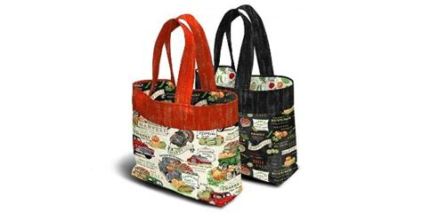 Farmers Market Everyday Tote Bag Free Sewing Pattern Sew Modern Bags