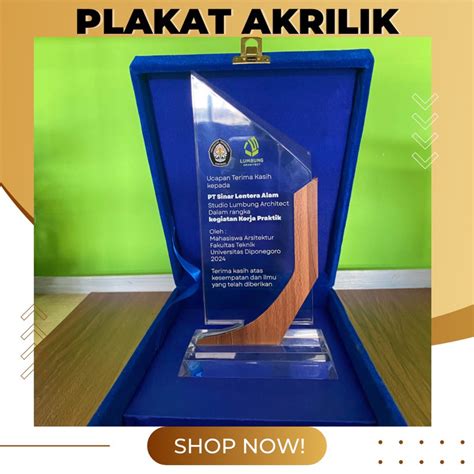 Jual PREMIUM PRODUK Plakat Akrilik Tebal 8mili Box Bludru Plakat