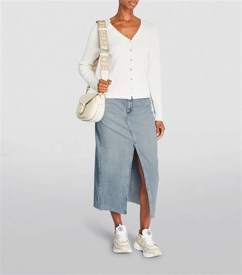 Womens Rag And Bone Blue Denim Clara Midi Skirt Harrods Uk