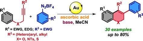 金催化的抗坏血酸诱导的炔烃与芳基重氮四氟硼酸盐的芳基碳环化acs Catalysis X Mol