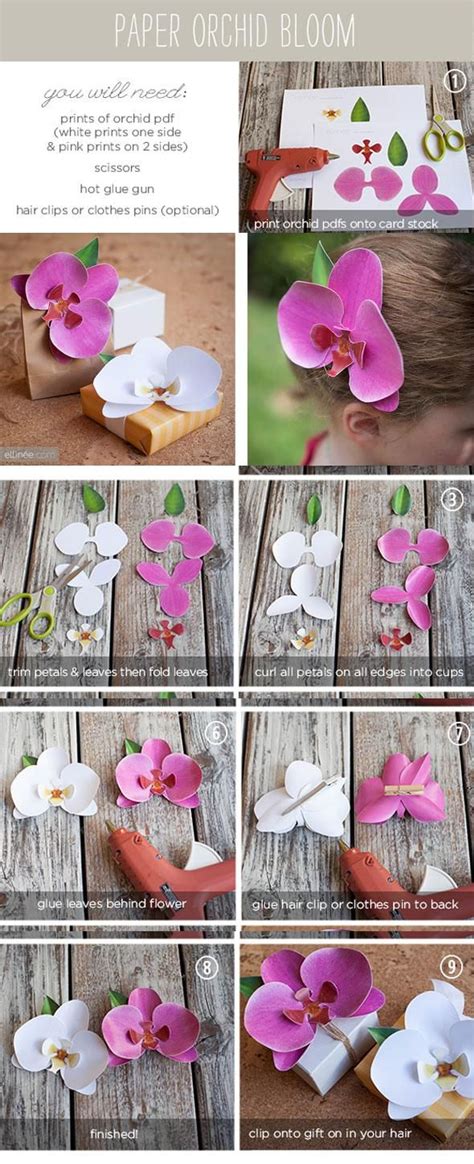 DIY Paper Orchid | Diy paper, Flower tutorial, Crafts