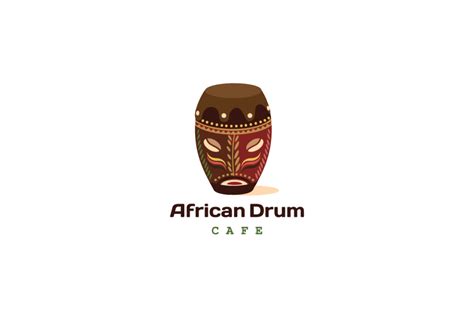 African Drum Logo Design – Logo Cowboy