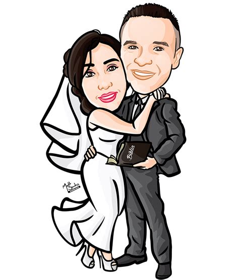 Desenha Caricaturas Caricatura De Noivos Para Casamento E Formatura