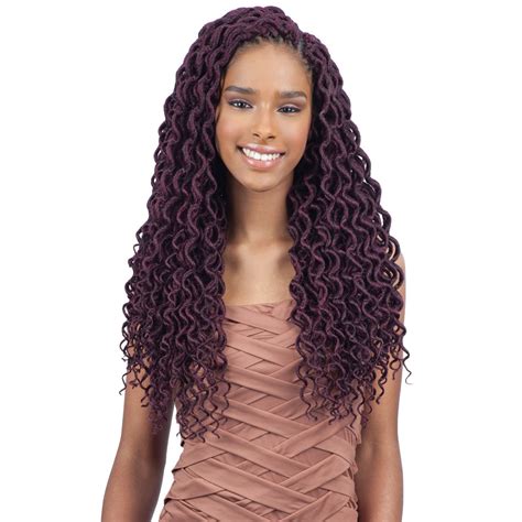 2x Soft Curly Faux Loc 18 Freetress Synthetic Crochet Braid Dread