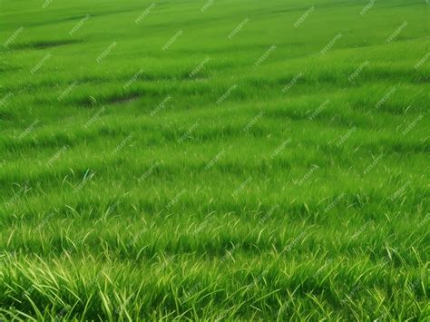 Premium Ai Image Green Grass Field Grass Wallpaper