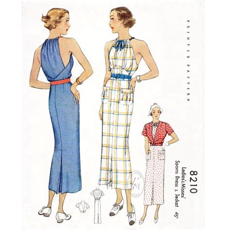 S S Vintage Women S Sewing Pattern Reproduction Etsy